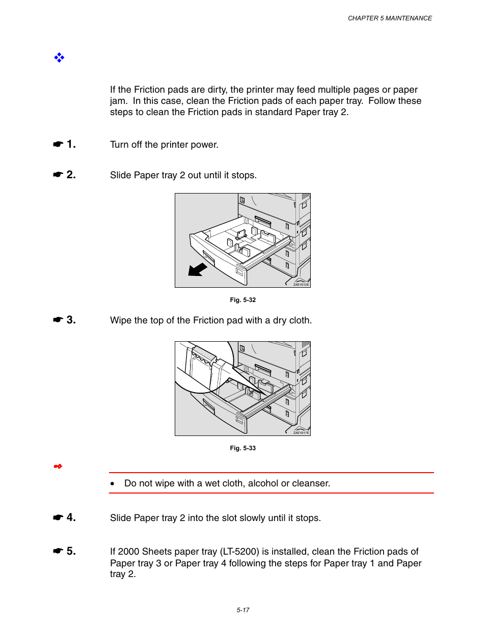 Cleaning the friction pad | Brother HL-3260N User Manual | Page 205 / 276