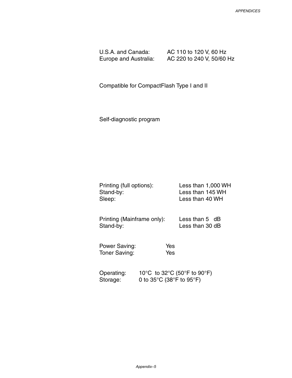Electrical and mechanical, Others | Brother HL-3260N User Manual | Page 247 / 276