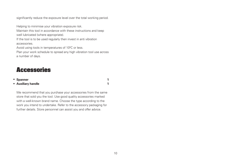 Accessories | WORX WU743 230mm 2000W Angle Grinder 240V User Manual | Page 10 / 20