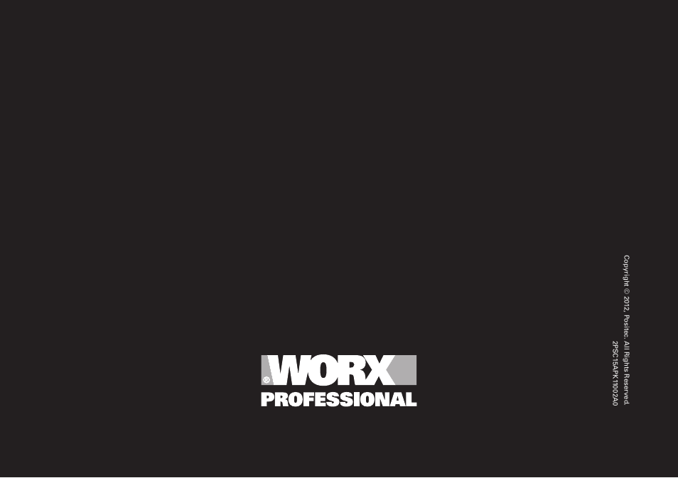 WORX WU420 400W VERSACUT Saw User Manual | Page 24 / 24