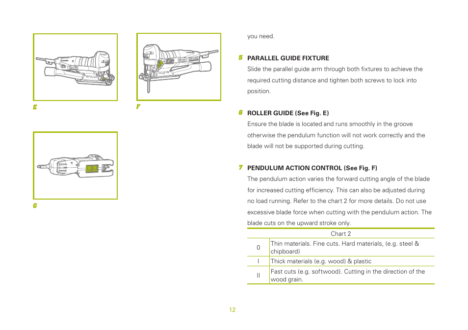 WORX WU469 600W Contour Jigsaw 240V User Manual | Page 12 / 20