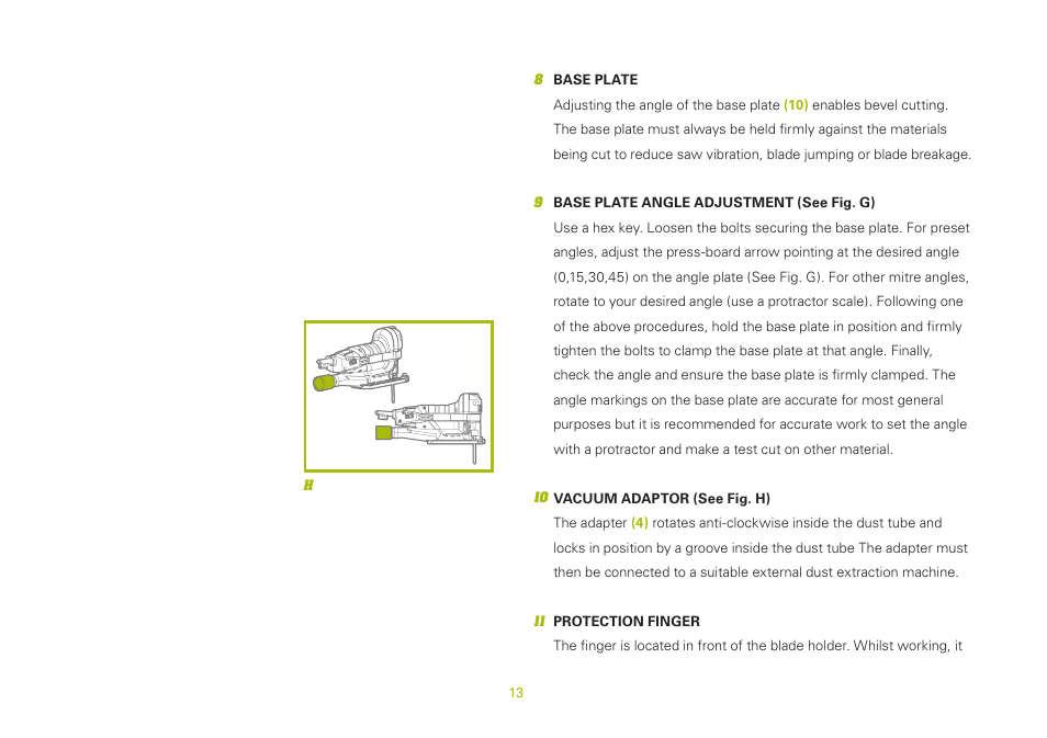 WORX WU469 600W Contour Jigsaw 240V User Manual | Page 13 / 20