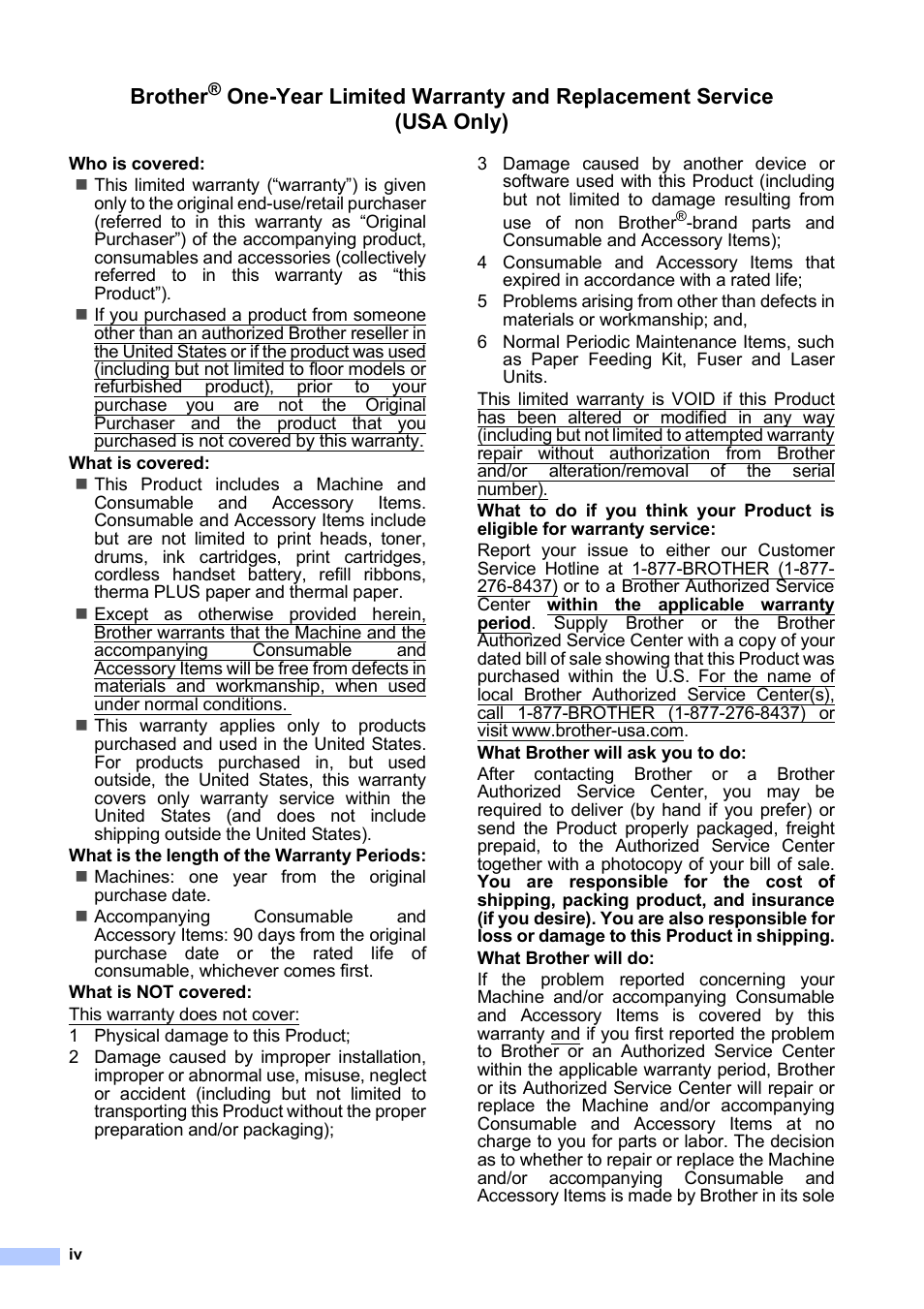 Brother | Brother VERSION 0 MFC-250C User Manual | Page 6 / 168