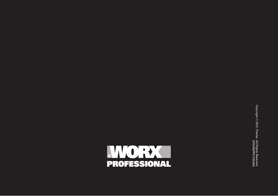 WORX WU334L 900W SDS Rotary Hammer Drill 110V User Manual | Page 16 / 16