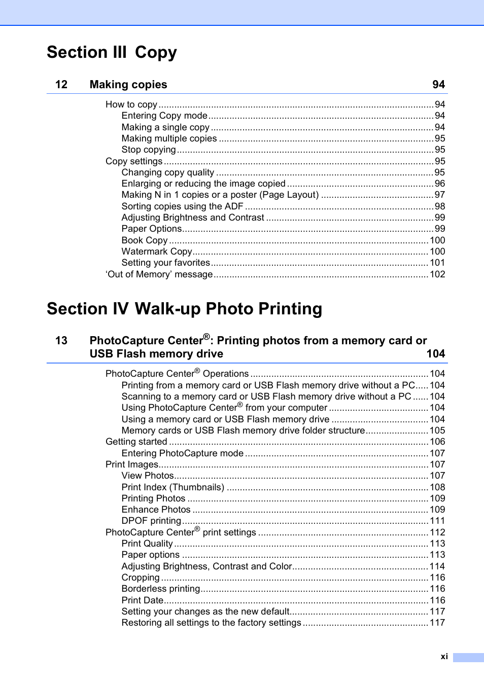 Brother MFC-790CW User Manual | Page 13 / 240