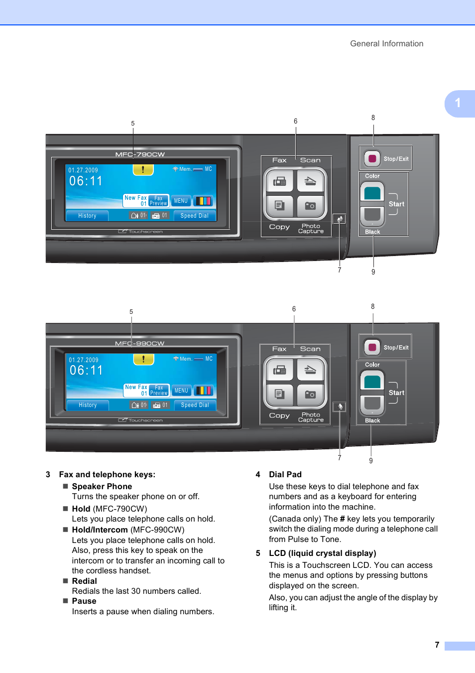 Brother MFC-790CW User Manual | Page 23 / 240