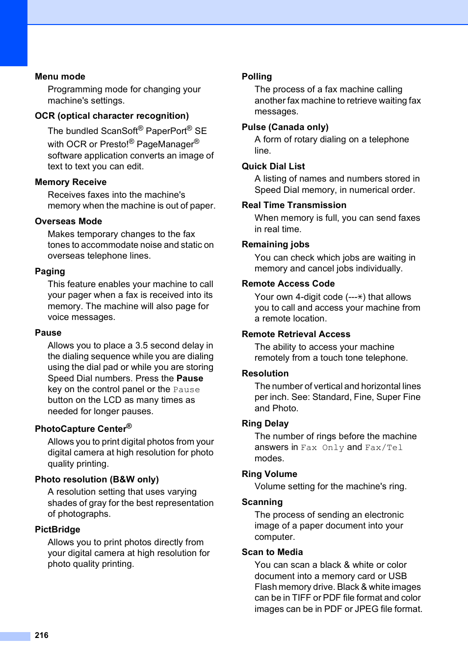 Brother MFC-790CW User Manual | Page 232 / 240