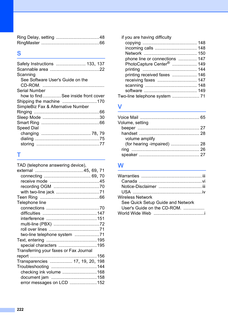 Brother MFC-790CW User Manual | Page 238 / 240