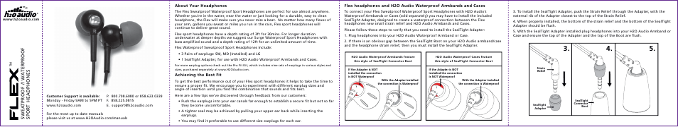 X-1 (H2O Audio) CB1-GR-X User Manual | 2 pages