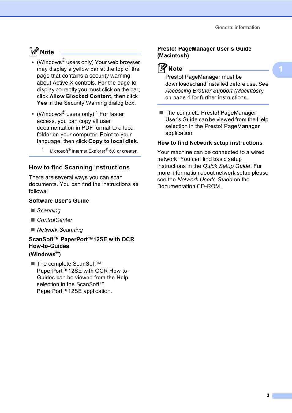 How to find scanning instructions | Brother DCP-9055CDN User Manual | Page 11 / 146