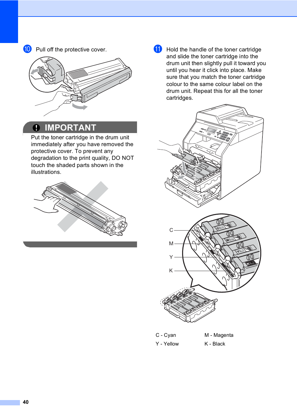 Important | Brother DCP-9055CDN User Manual | Page 48 / 146