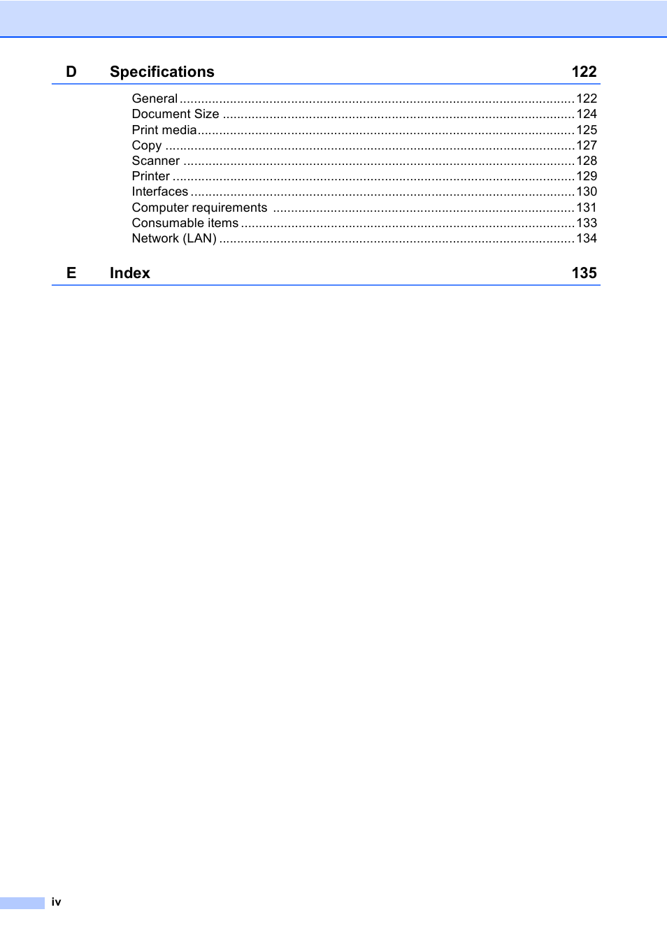 Brother DCP-9055CDN User Manual | Page 6 / 146