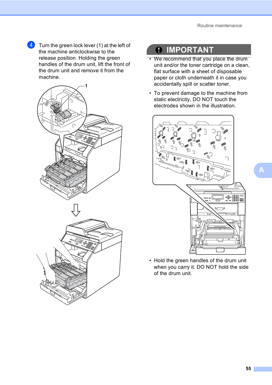Important | Brother DCP-9055CDN User Manual | Page 63 / 146