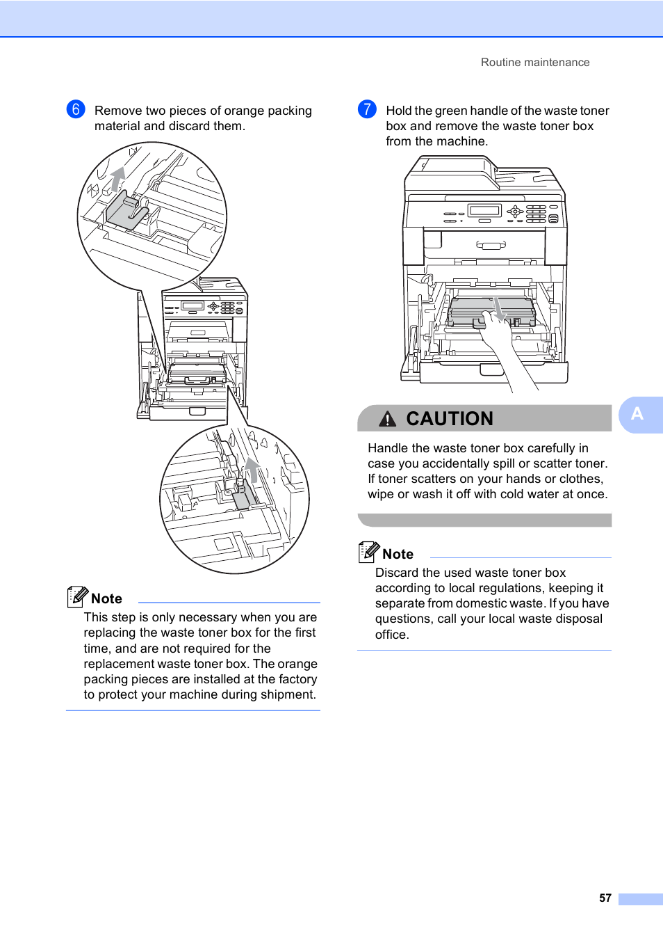 Caution | Brother DCP-9055CDN User Manual | Page 65 / 146