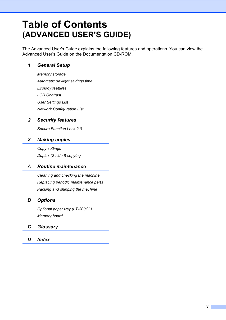 Brother DCP-9055CDN User Manual | Page 7 / 146