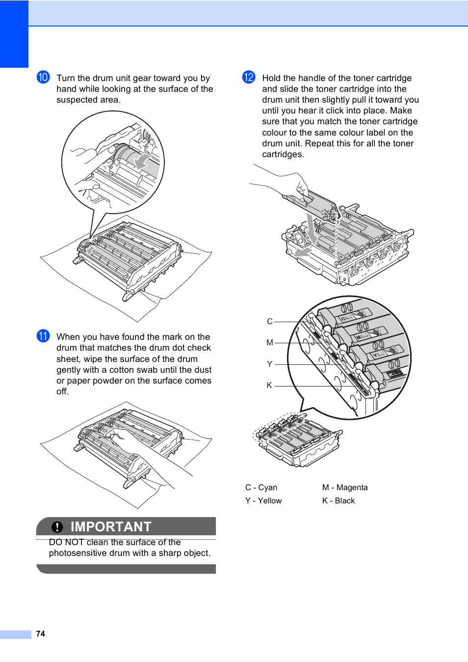 Important | Brother DCP-9055CDN User Manual | Page 82 / 146