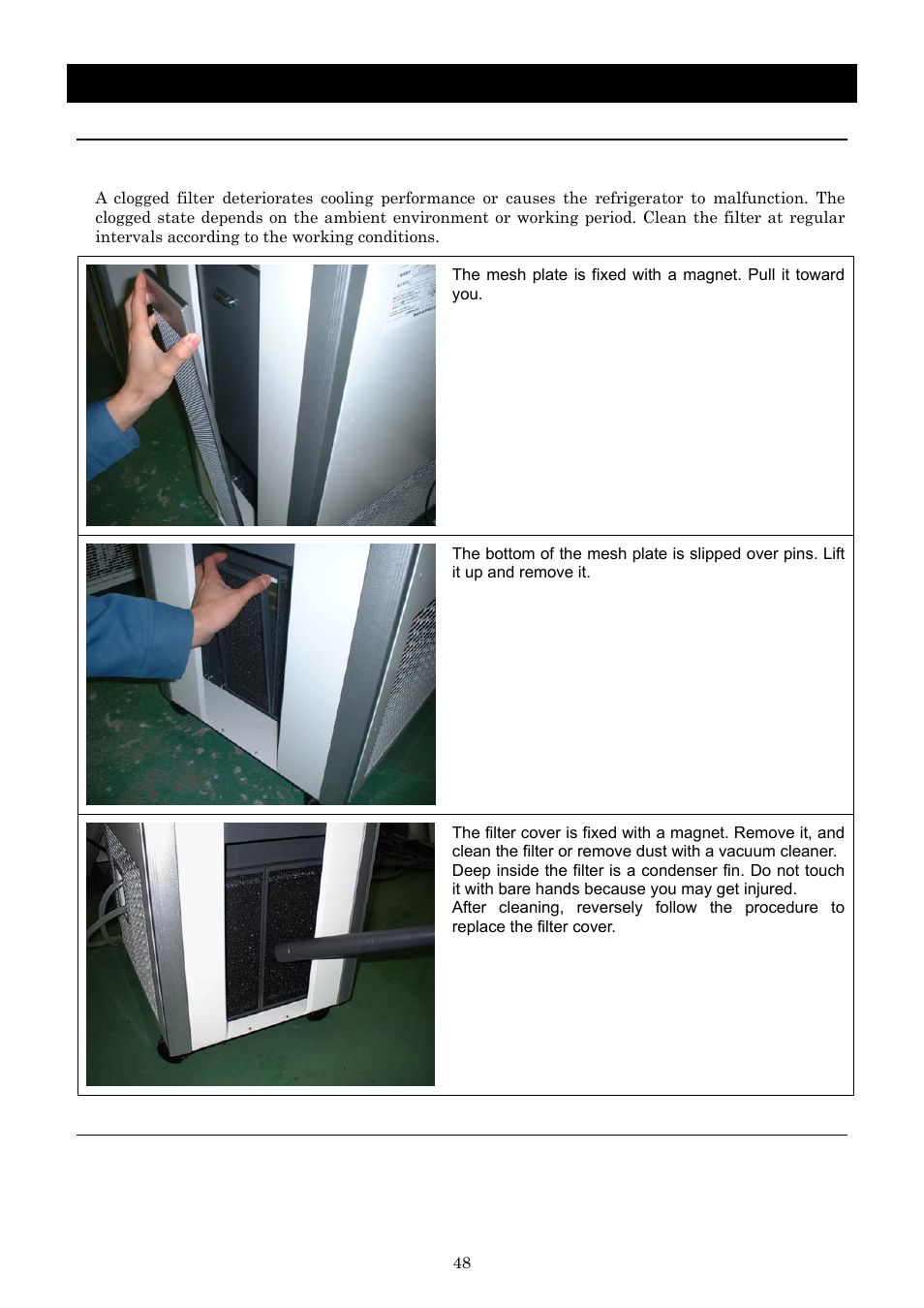 Maintenance method, Daily inspection and maintenance | Yamato Scientific BB600 Low Constant Temperature Water Bath User Manual | Page 51 / 64