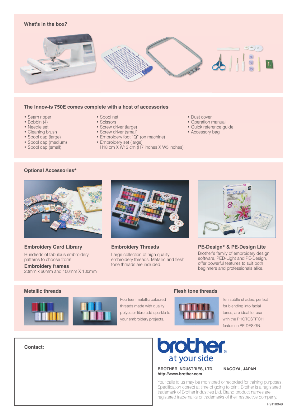 Brother 750E User Manual | Page 6 / 6