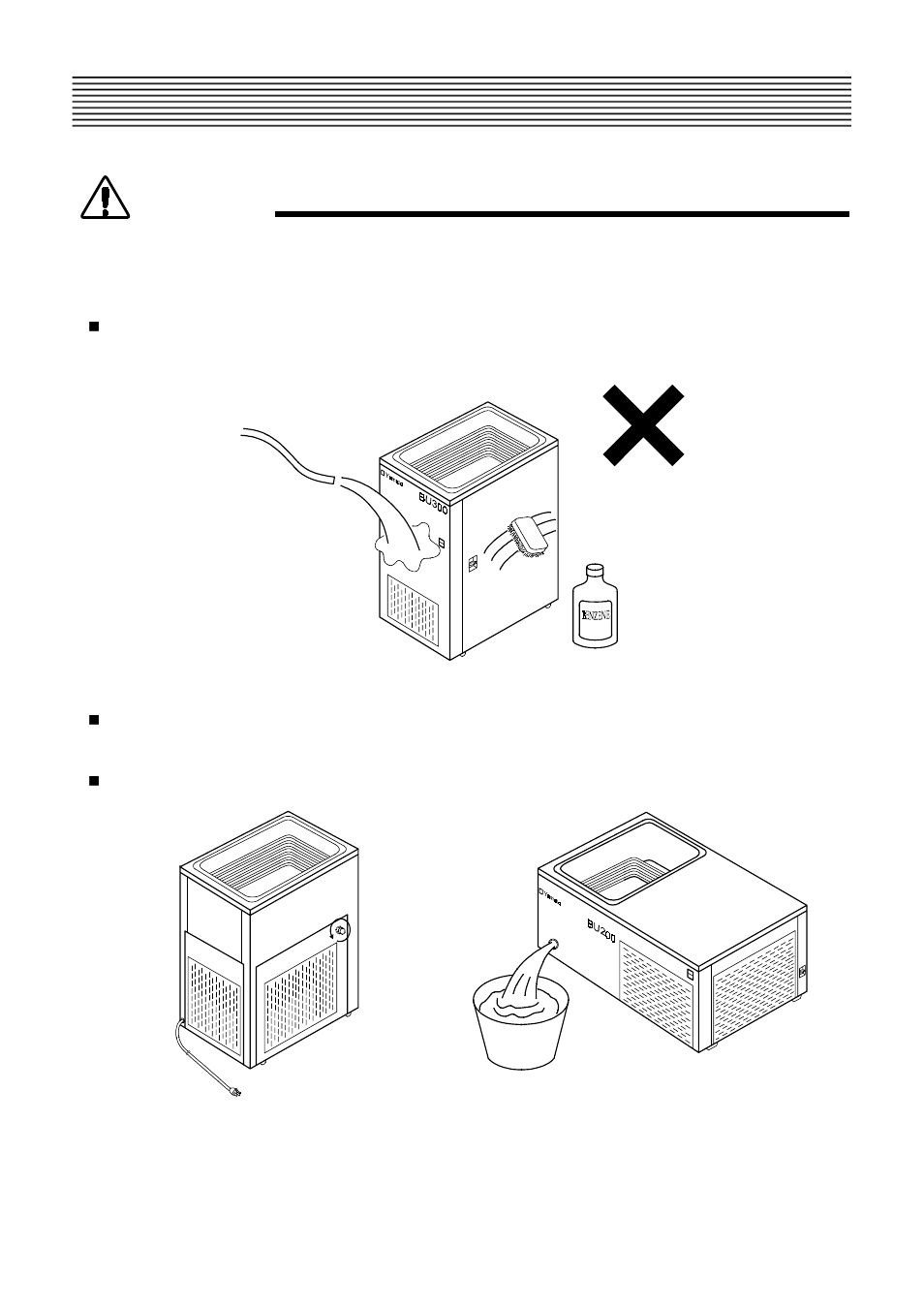 Method of maintenance, Caution | Yamato Scientific BU300 Low Constant Temperature Water Bath User Manual | Page 13 / 18