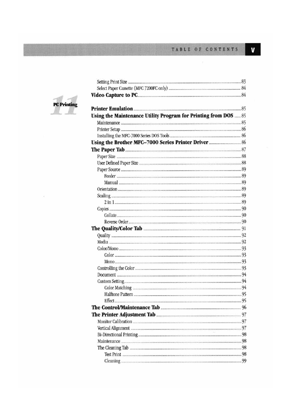 Brother MFC7000FC User Manual | Page 7 / 147