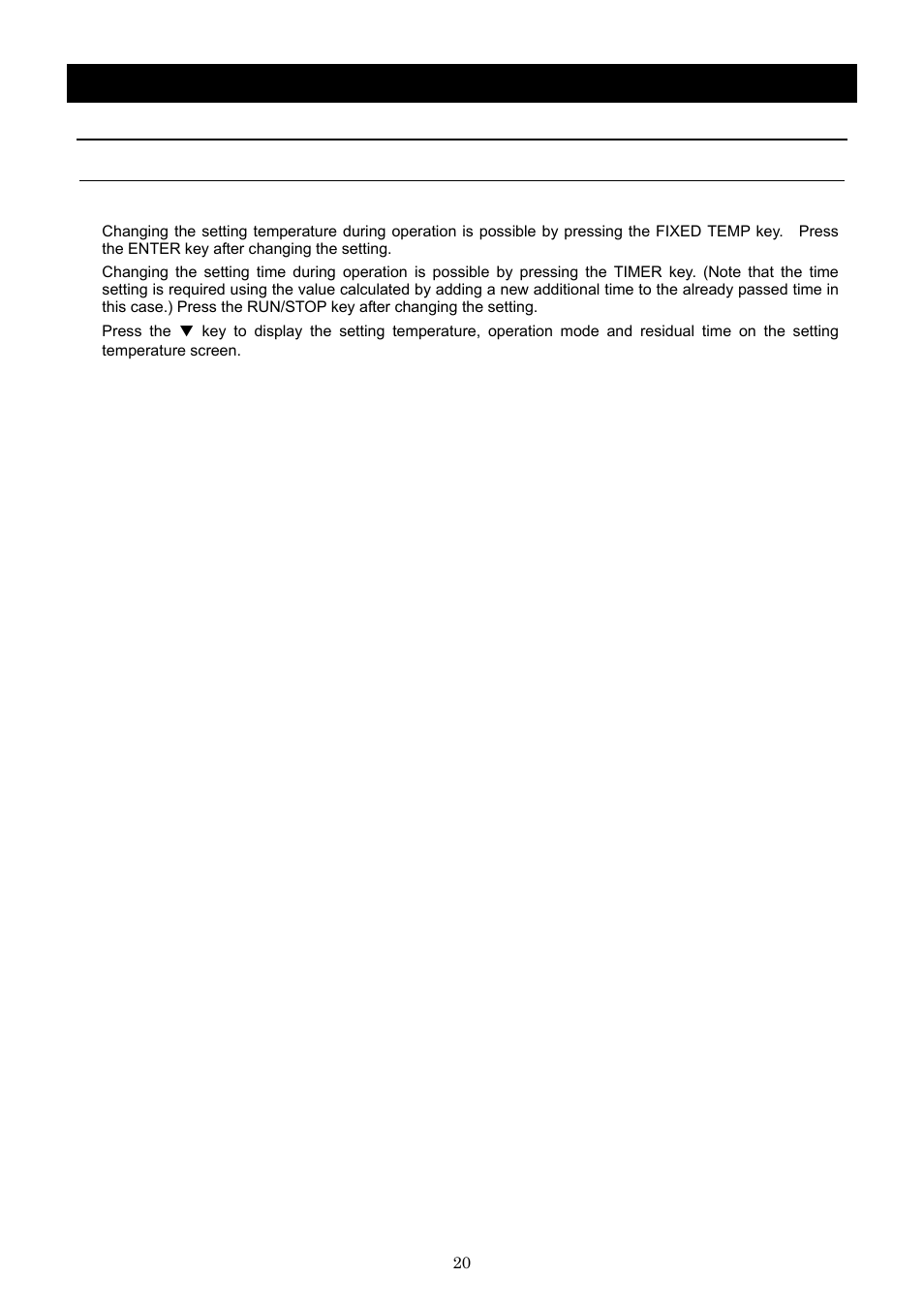 Operation method, Quick auto stop operation | Yamato Scientific CLH600 Cool Line User Manual | Page 23 / 65