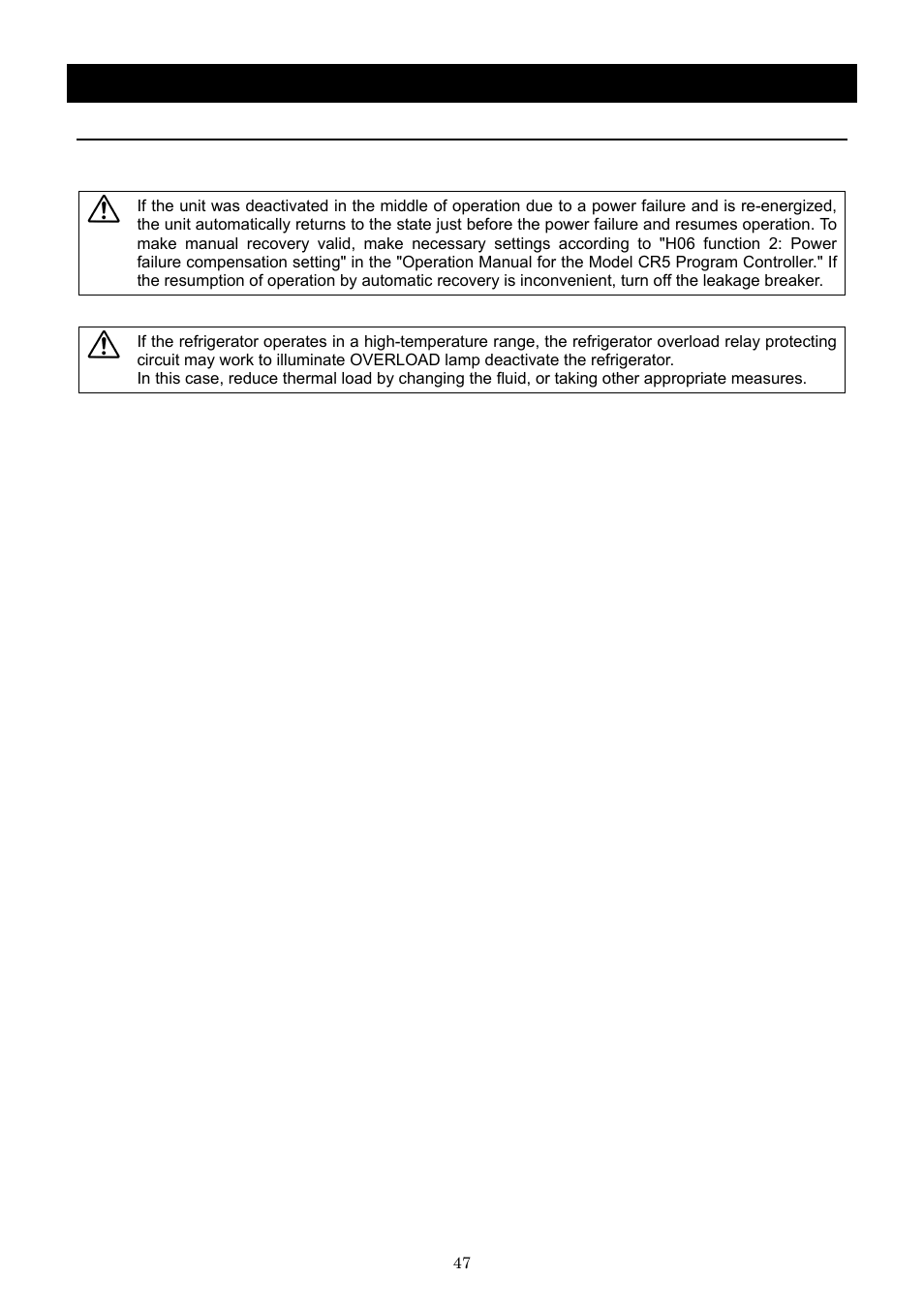 Handling precautions | Yamato Scientific CLH600 Cool Line User Manual | Page 50 / 65