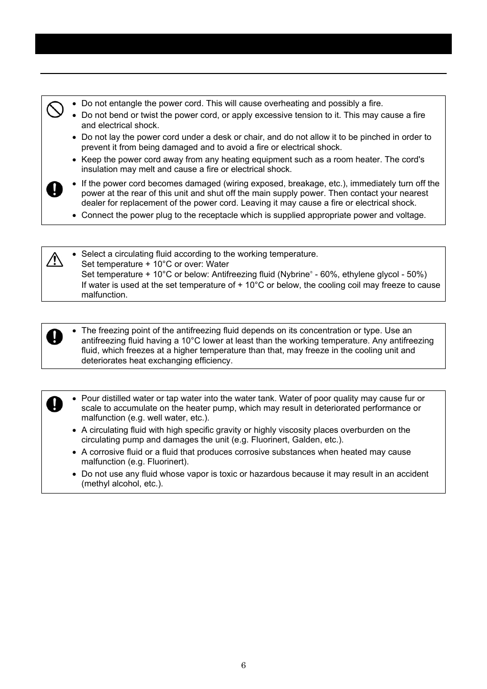 Before using this unit, Requirements for installation | Yamato Scientific CLH600 Cool Line User Manual | Page 9 / 65