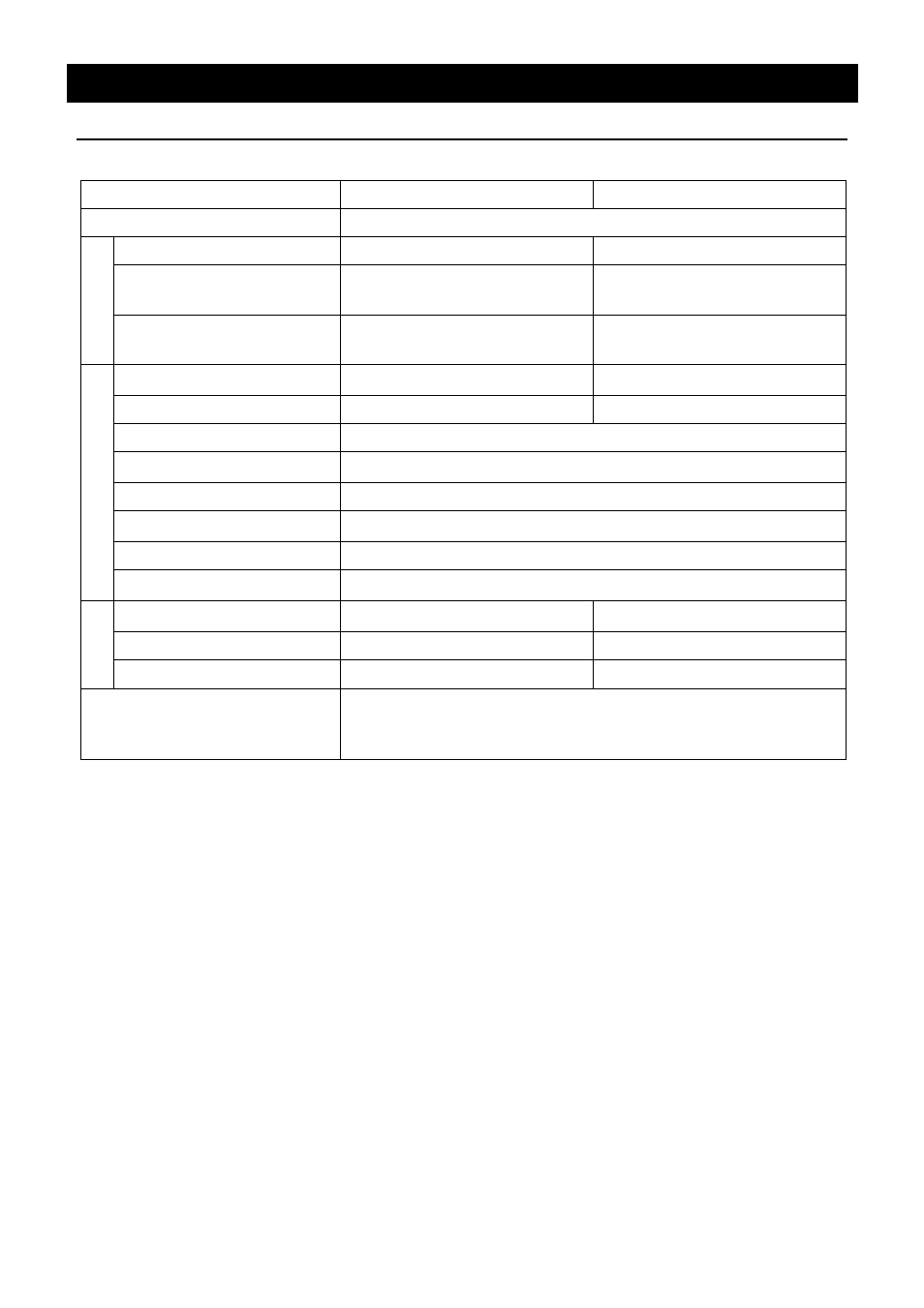 Specification, Main unit | Yamato Scientific DC800 Freeze Dryers User Manual | Page 27 / 33