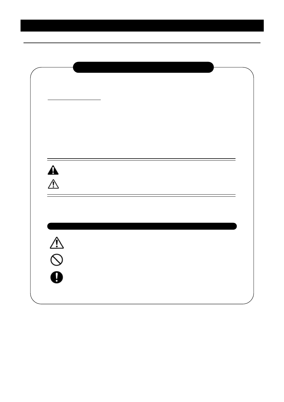 Warning, Caution, Cautions in using with safety | Explanation, Meaning of illustrated symbols | Yamato Scientific DC800 Freeze Dryers User Manual | Page 5 / 33