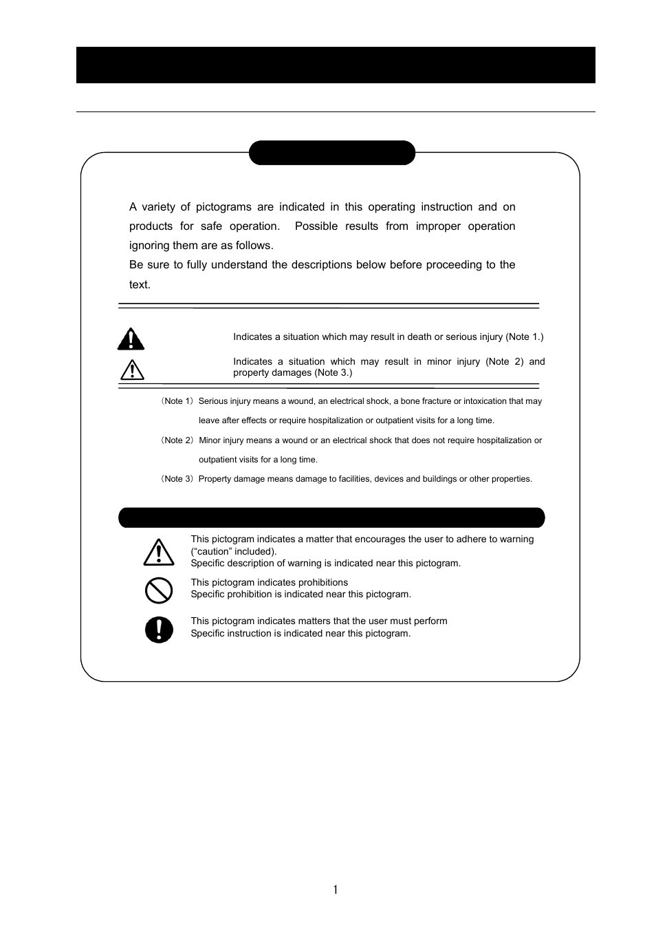 Safety precautions, Warning caution, About pictograms | Yamato Scientific DG400 Drying Ovens for Laboratory Tools User Manual | Page 3 / 41