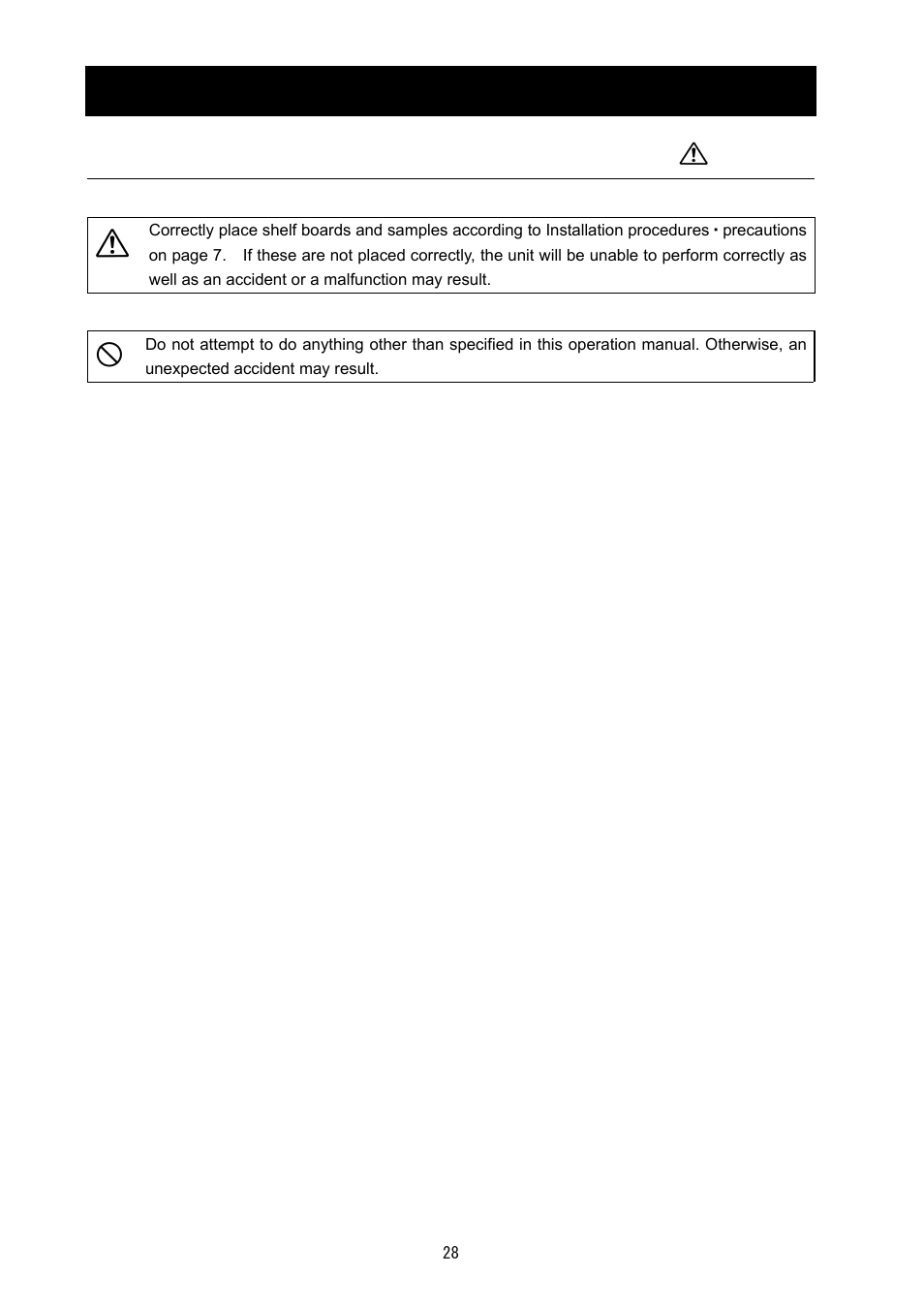 Cautions on handling, Caution | Yamato Scientific DG400 Drying Ovens for Laboratory Tools User Manual | Page 30 / 41