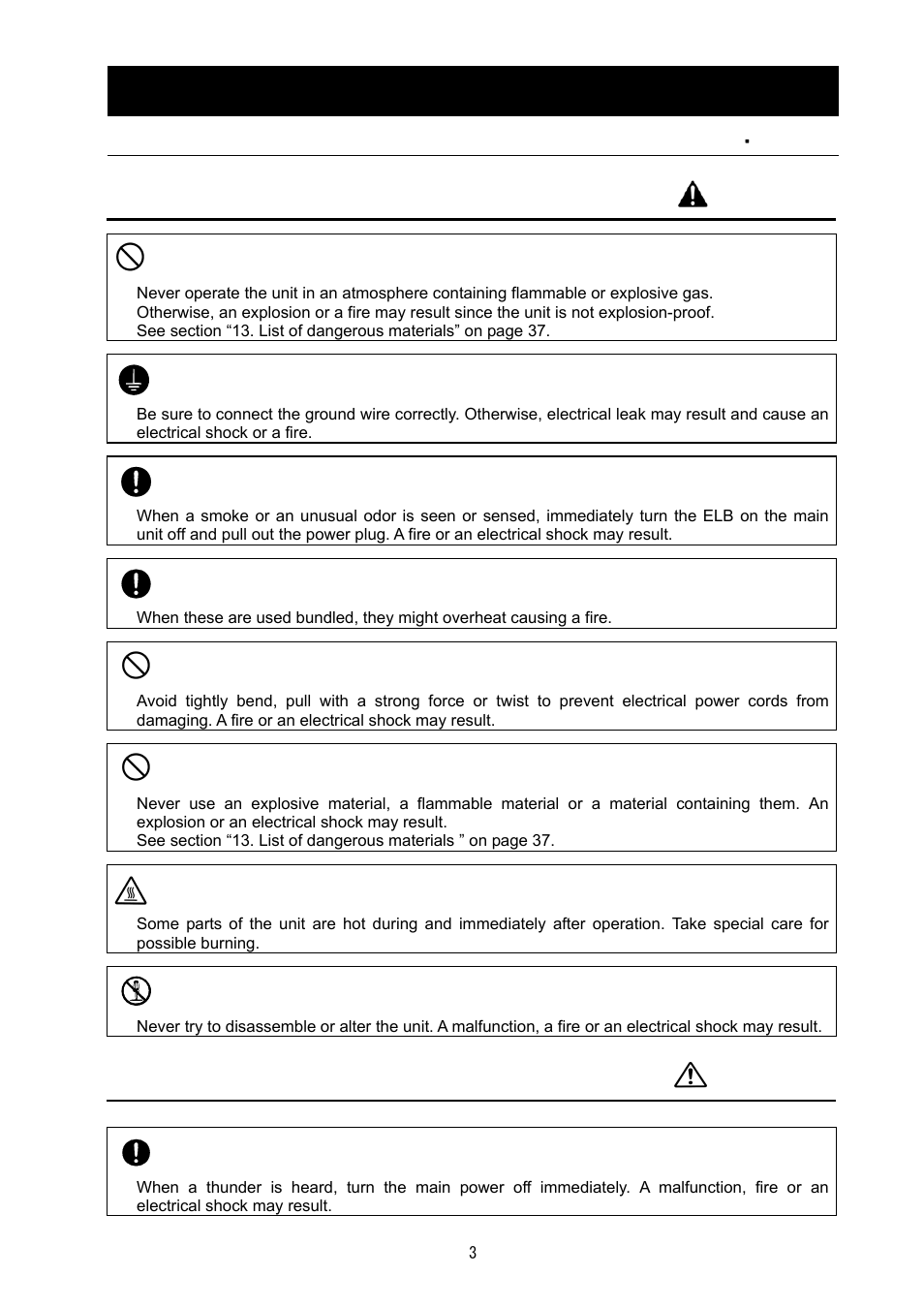 Safety precautions, Warning, Caution | Yamato Scientific DG400 Drying Ovens for Laboratory Tools User Manual | Page 5 / 41