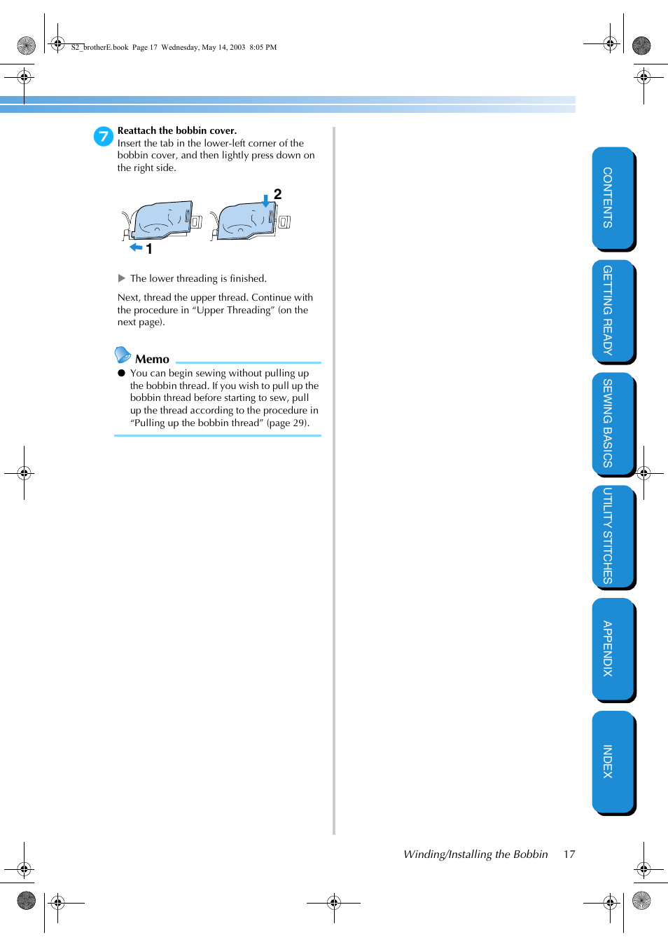 Brother CS-8060 User Manual | Page 23 / 116
