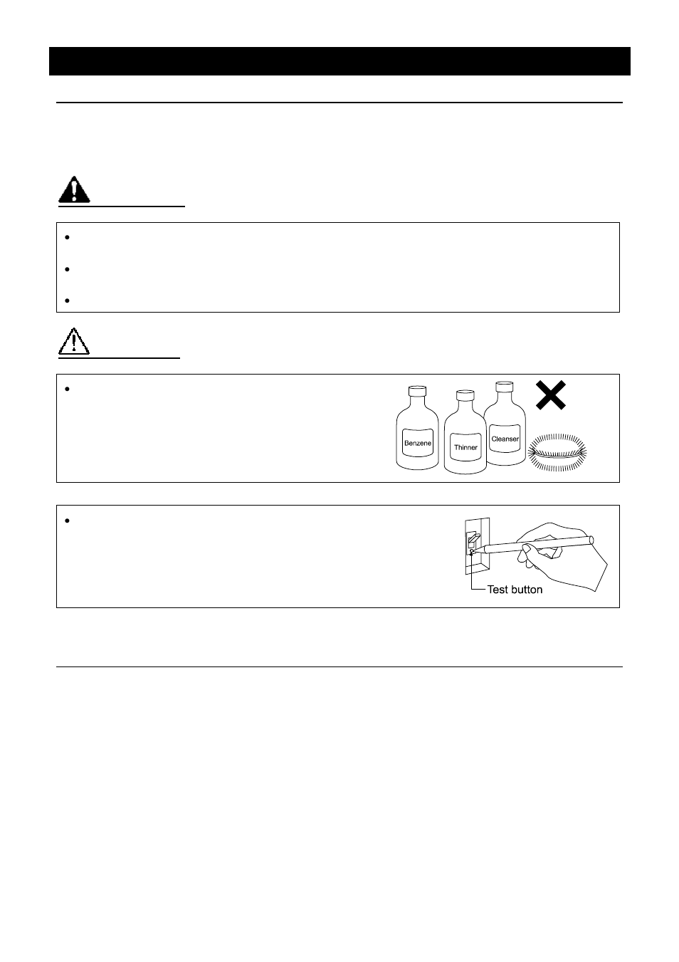 Maintenance method, Warning, Caution | Daily inspection and maintenance | Yamato Scientific DKN 912 Constant Temperature Drying Oven User Manual | Page 38 / 50