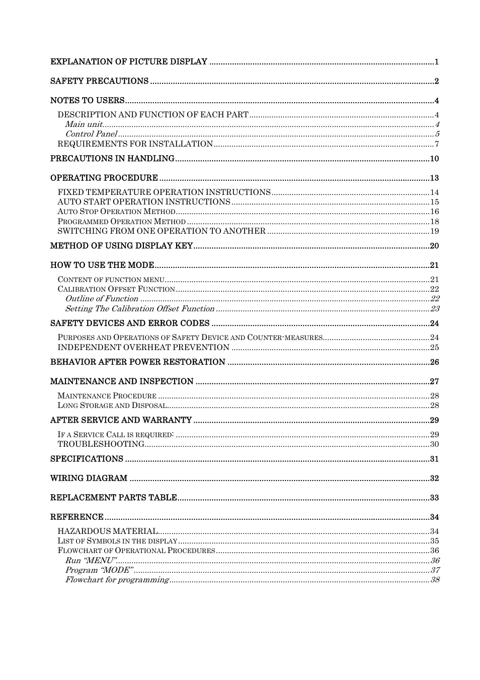 Yamato Scientific DN410H Constant Temperature Ovens User Manual | Page 49 / 88