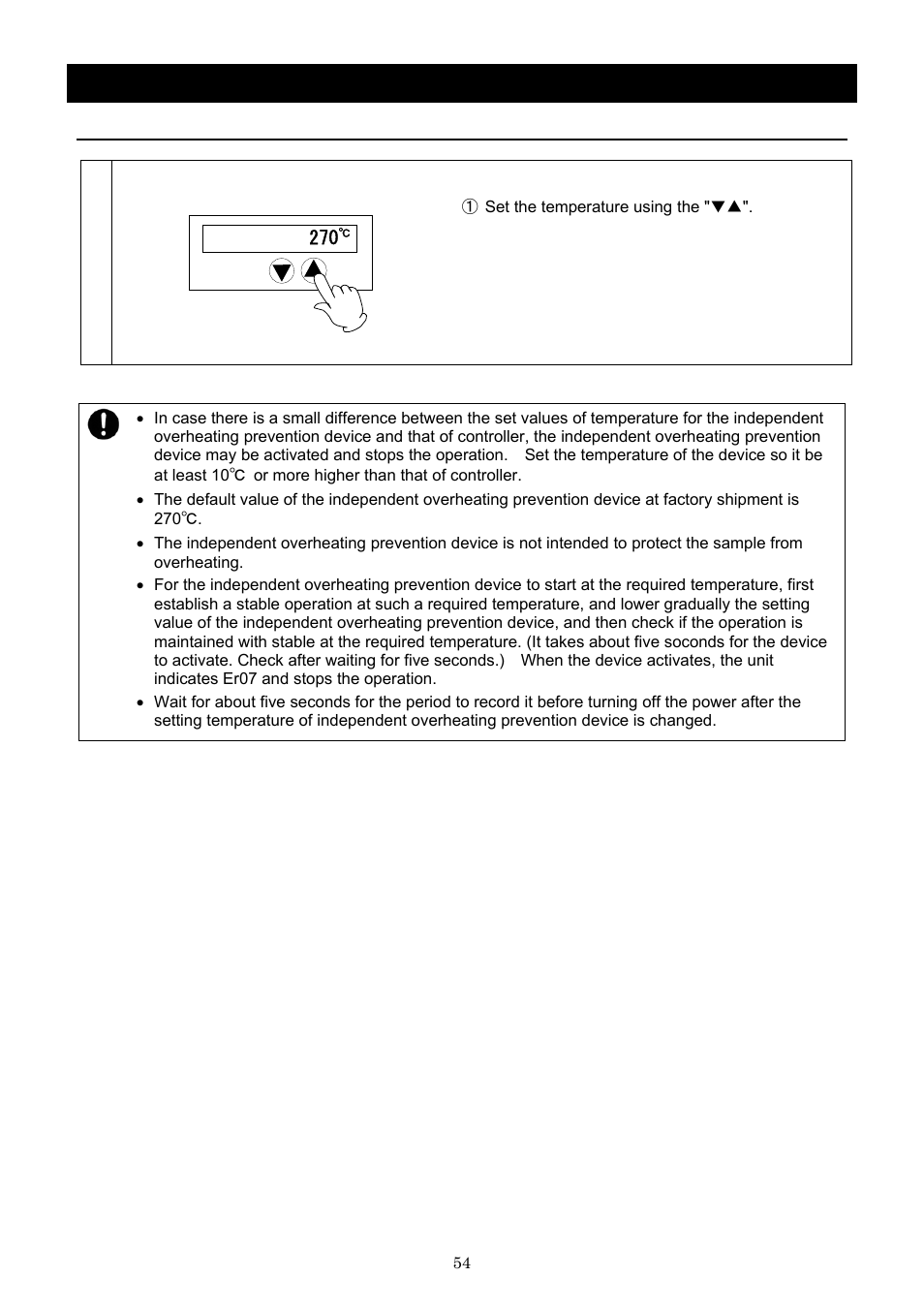 Operation method, The independent overheating prevention device | Yamato Scientific DNF 910 Constant Temperature Ovens User Manual | Page 58 / 76