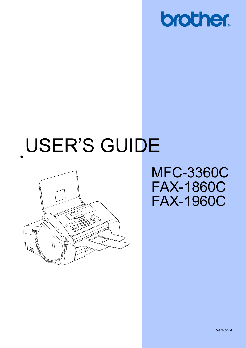 Brother FAX-1960C User Manual | 156 pages