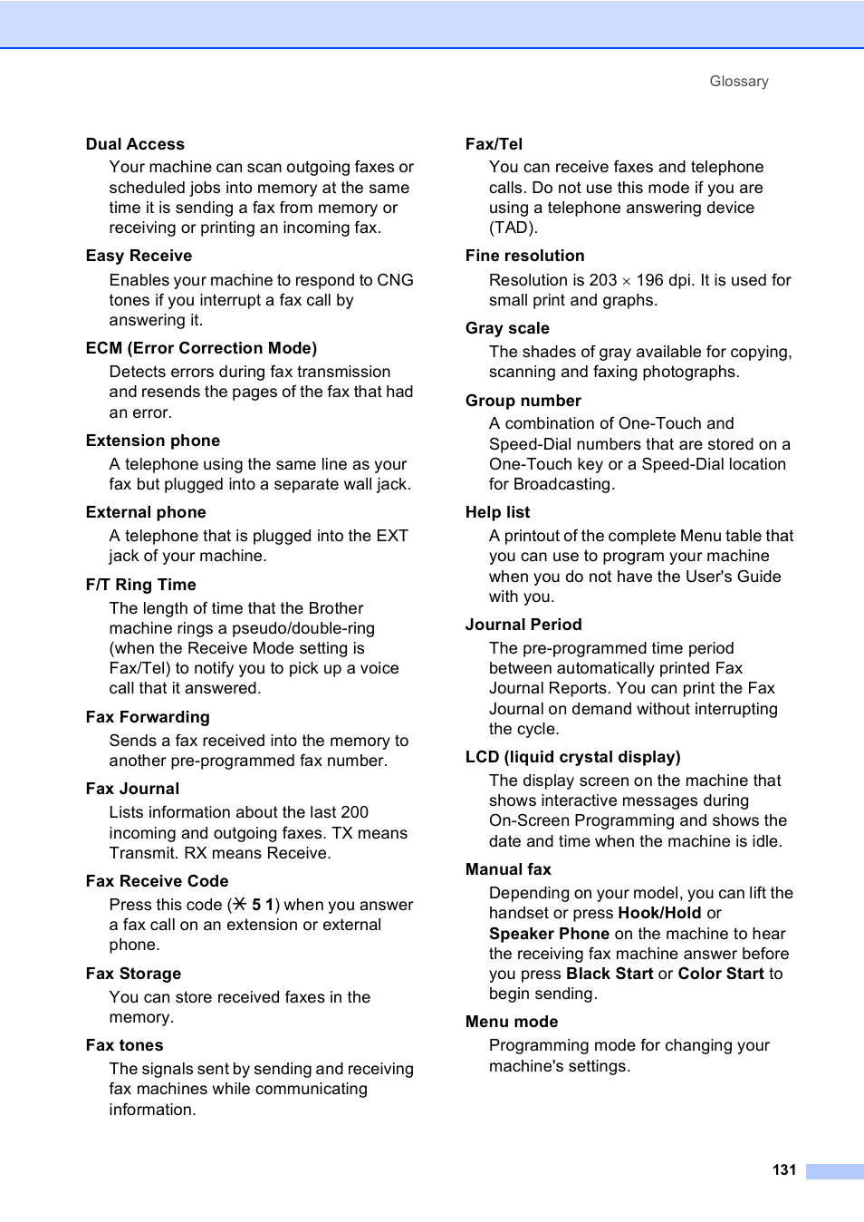 Brother FAX-1960C User Manual | Page 147 / 156