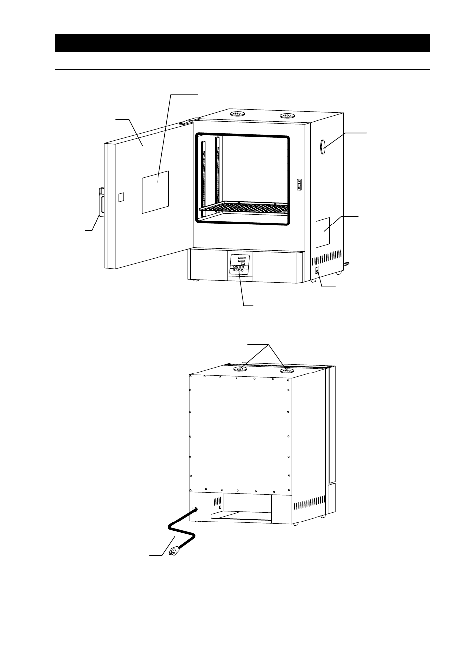 Names and functions of parts | Yamato Scientific DVS602 Constant Temperature Drying Oven User Manual | Page 11 / 47