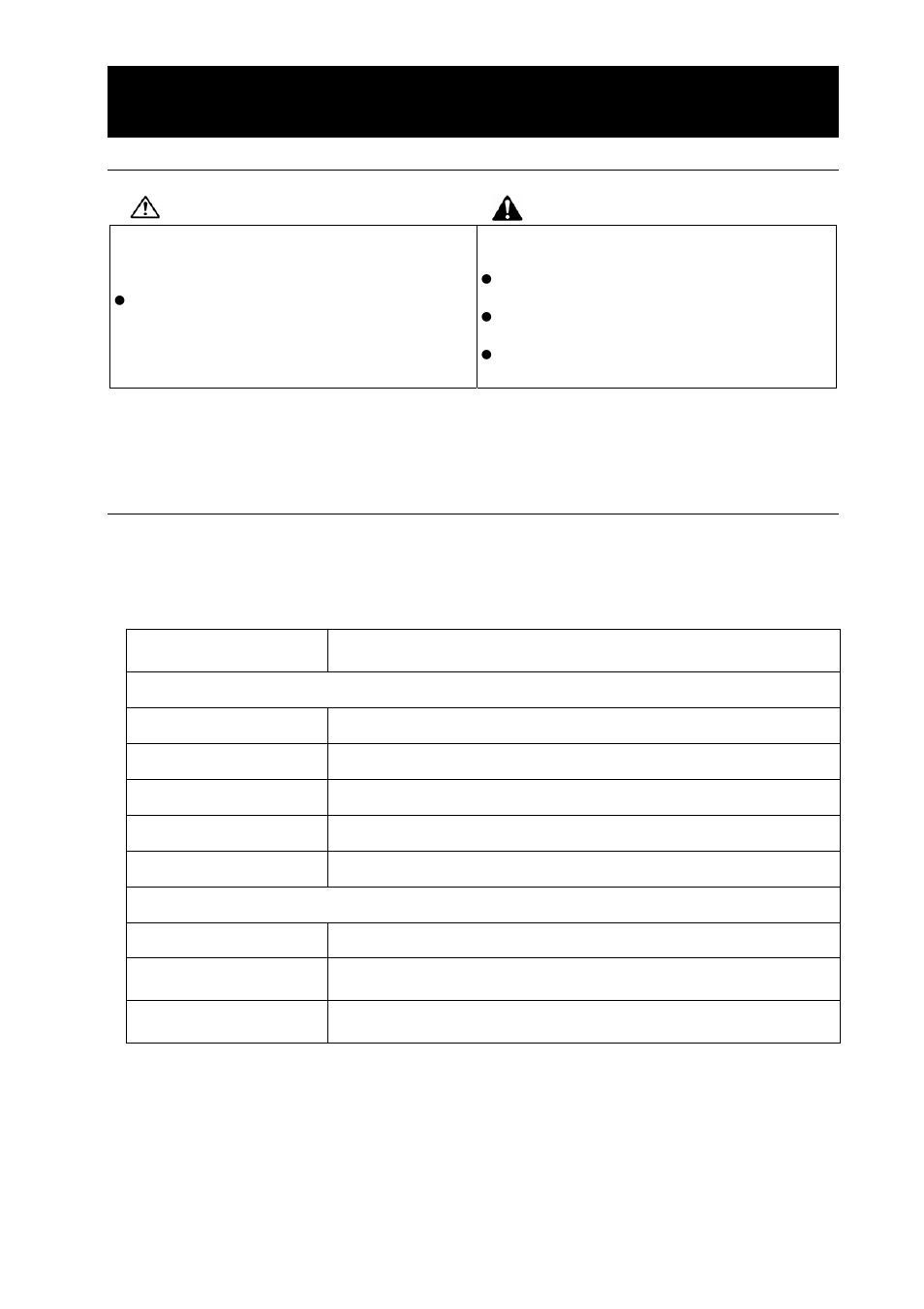 Caution, Warning | Yamato Scientific DVS602 Constant Temperature Drying Oven User Manual | Page 38 / 47