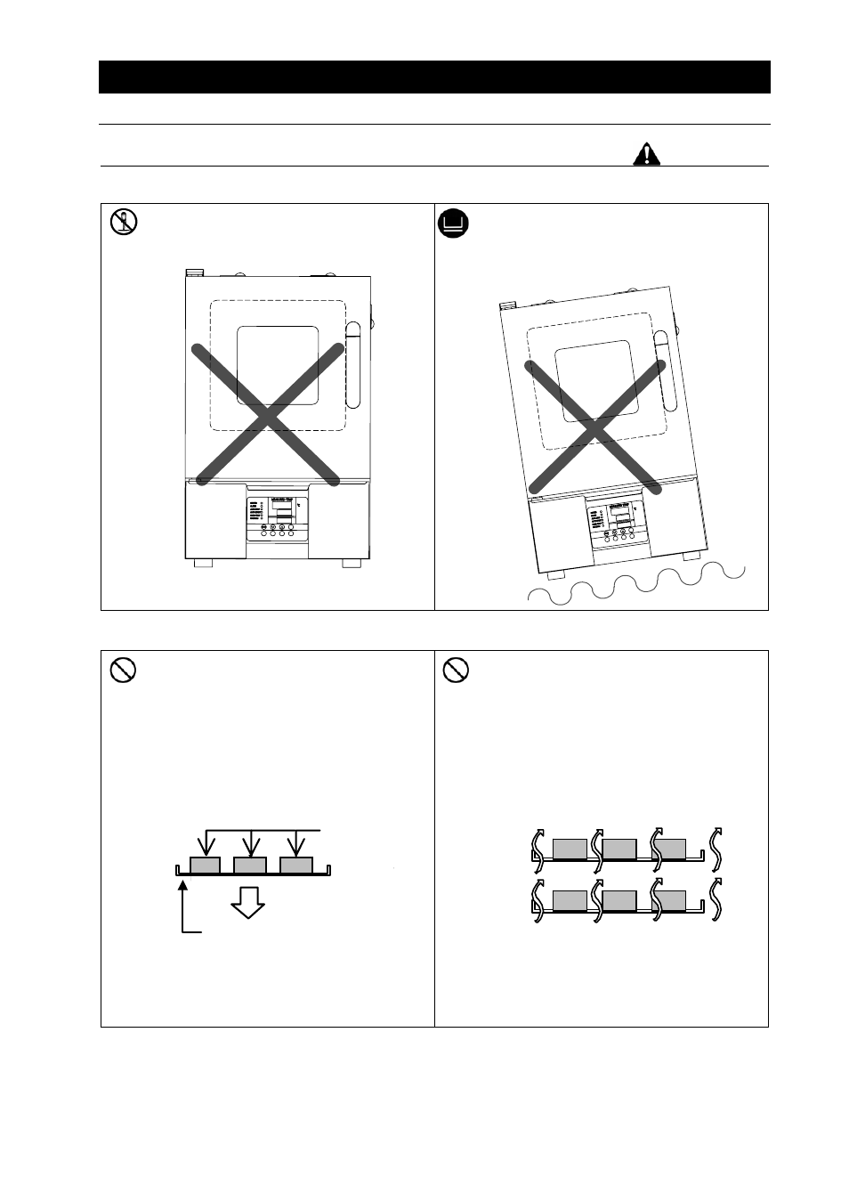 Alteration, Before operating the unit, Warning | Make at least 30% of space | Yamato Scientific DVS602 Constant Temperature Drying Oven User Manual | Page 8 / 47