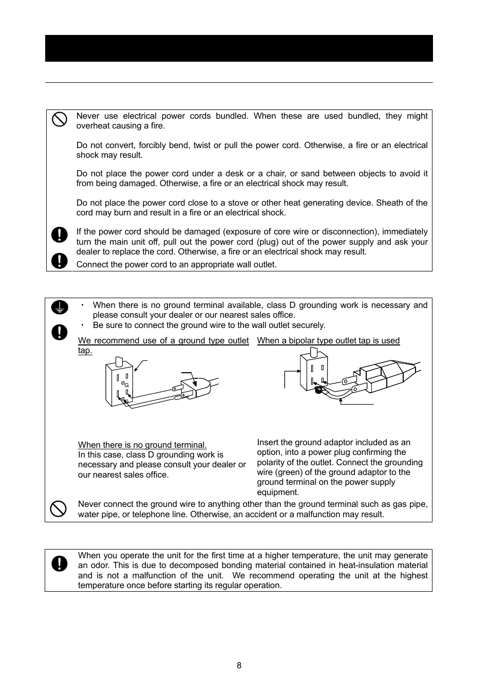 Before operating the unit | Yamato Scientific DX602 Constant Temperature Drying Oven User Manual | Page 10 / 40