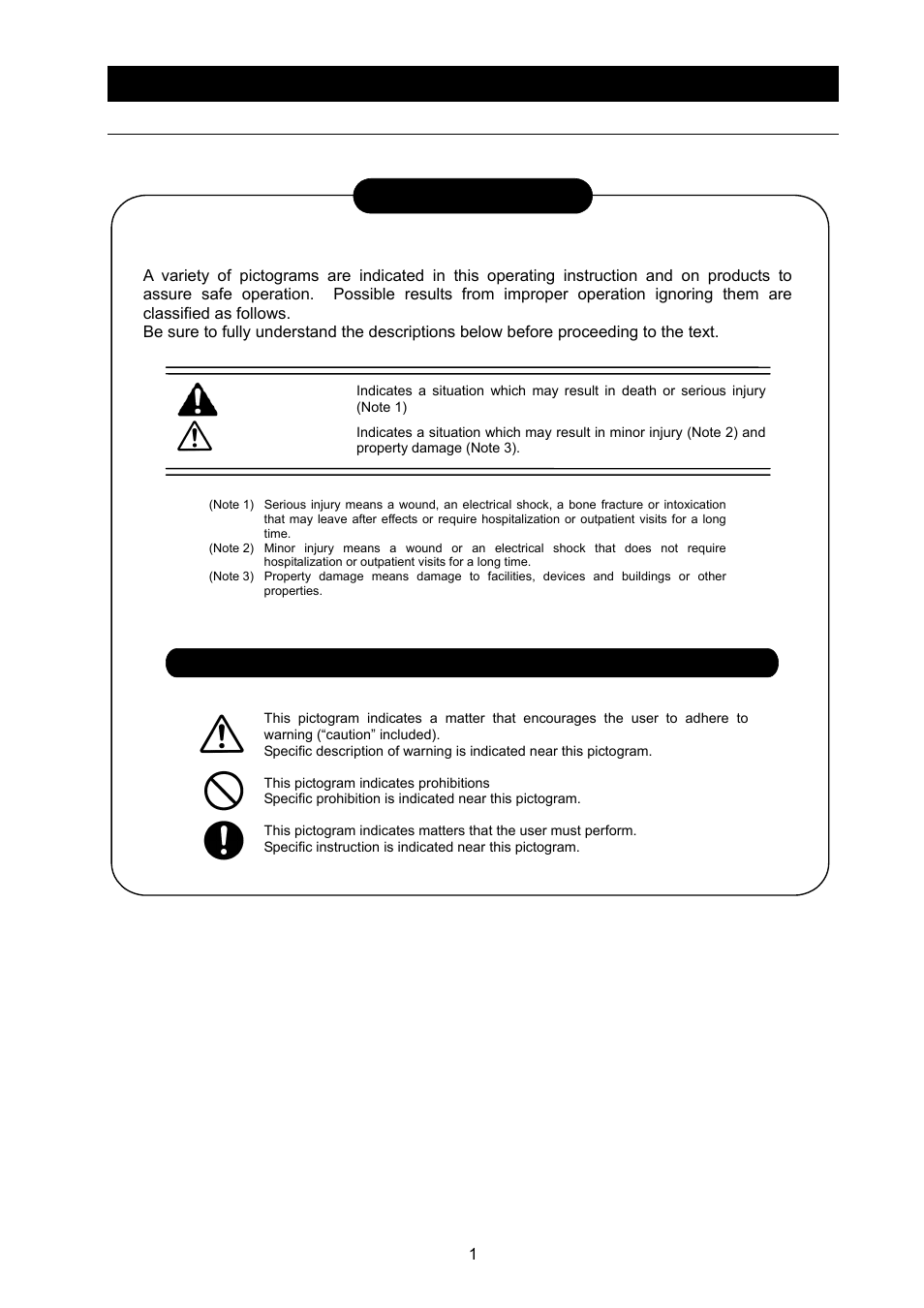 Safety precautions, Warning, Caution | About pictograms | Yamato Scientific DX602 Constant Temperature Drying Oven User Manual | Page 3 / 40