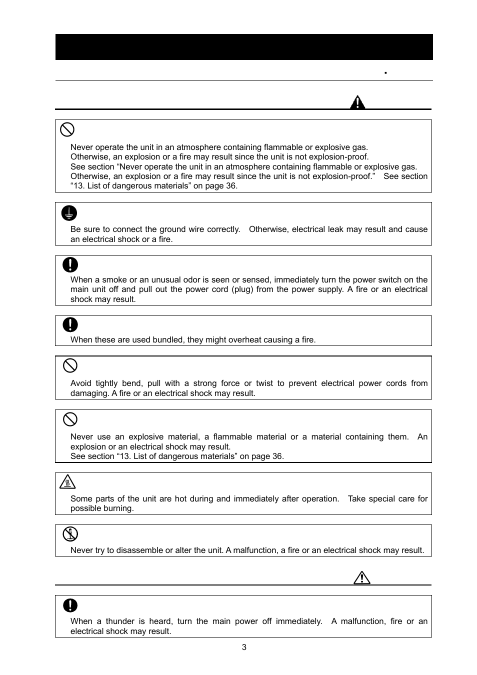 Safety precautions, Warning, Caution | Yamato Scientific DX602 Constant Temperature Drying Oven User Manual | Page 5 / 40