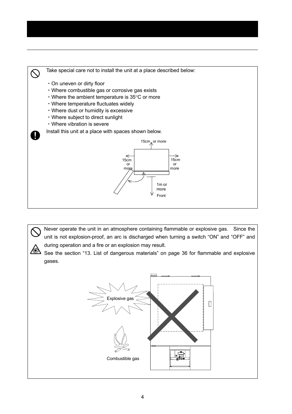 Before operating the unit | Yamato Scientific DX602 Constant Temperature Drying Oven User Manual | Page 6 / 40