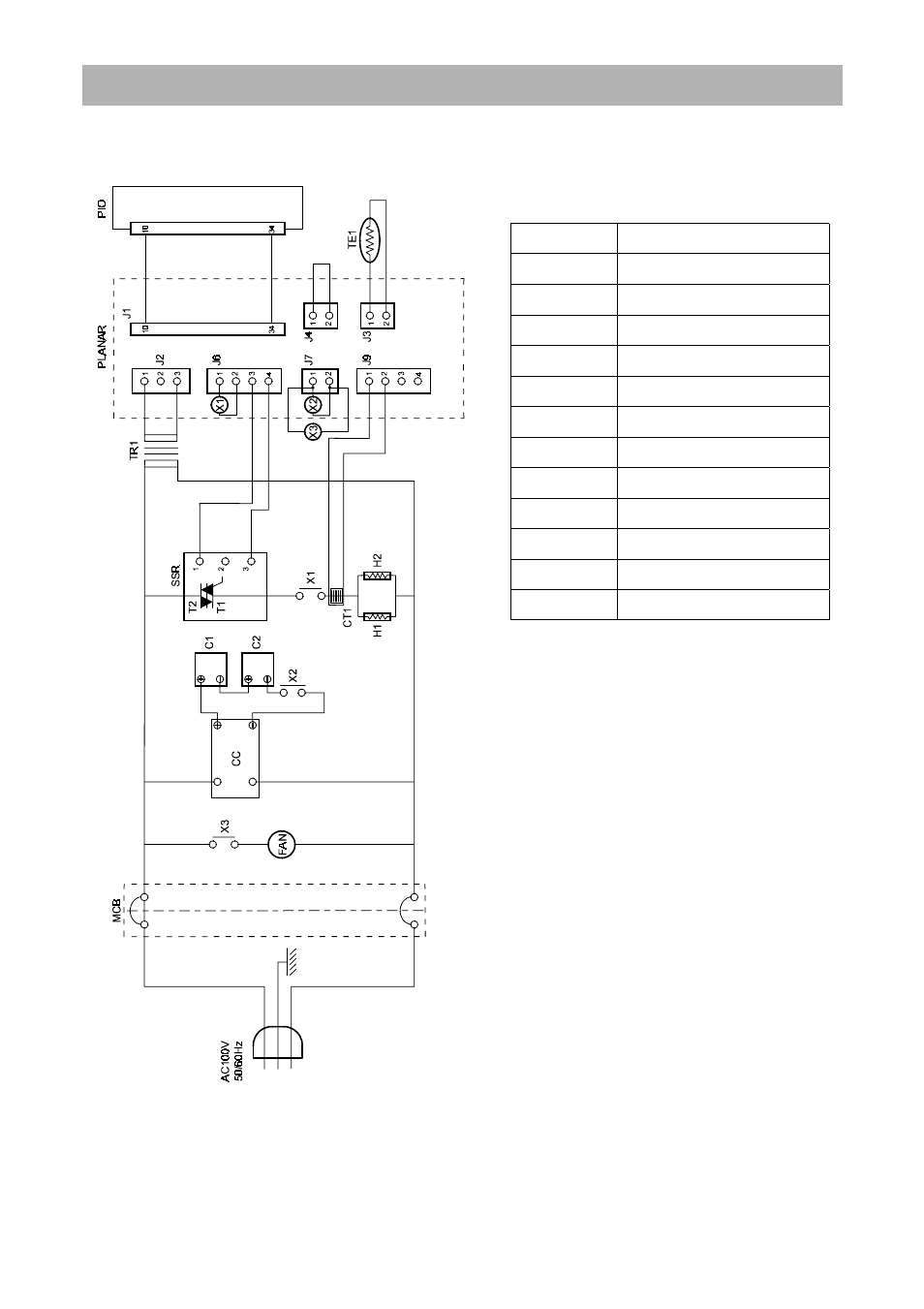 Wiring diagram | Yamato Scientific HC200 Cool Block User Manual | Page 53 / 58