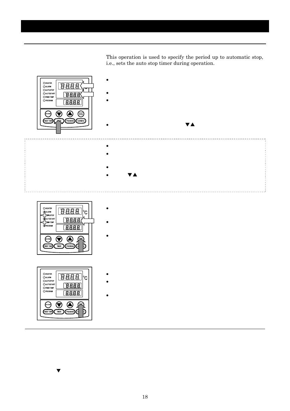 Operation method, Quick auto stop operation | Yamato Scientific IJ300W Low Temperature Incubator User Manual | Page 22 / 50