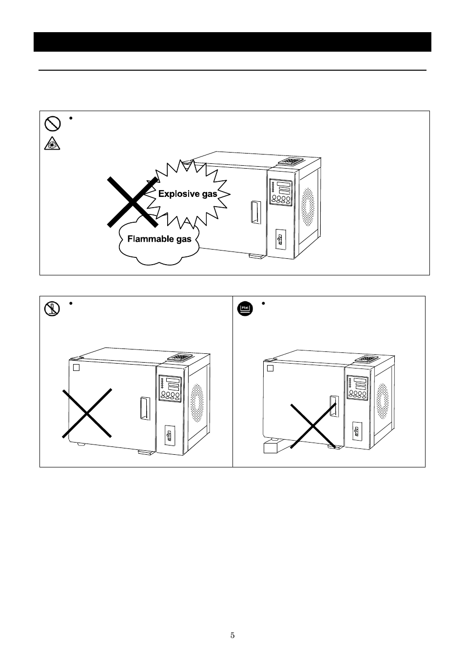 Before using this unit, Requirements for installation | Yamato Scientific IJ300W Low Temperature Incubator User Manual | Page 9 / 50