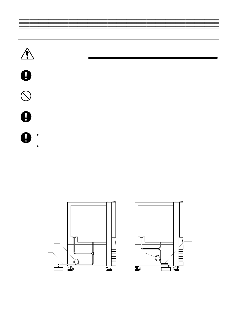 Warning, Before use | Yamato Scientific IM400W Shaking incubator User Manual | Page 11 / 36