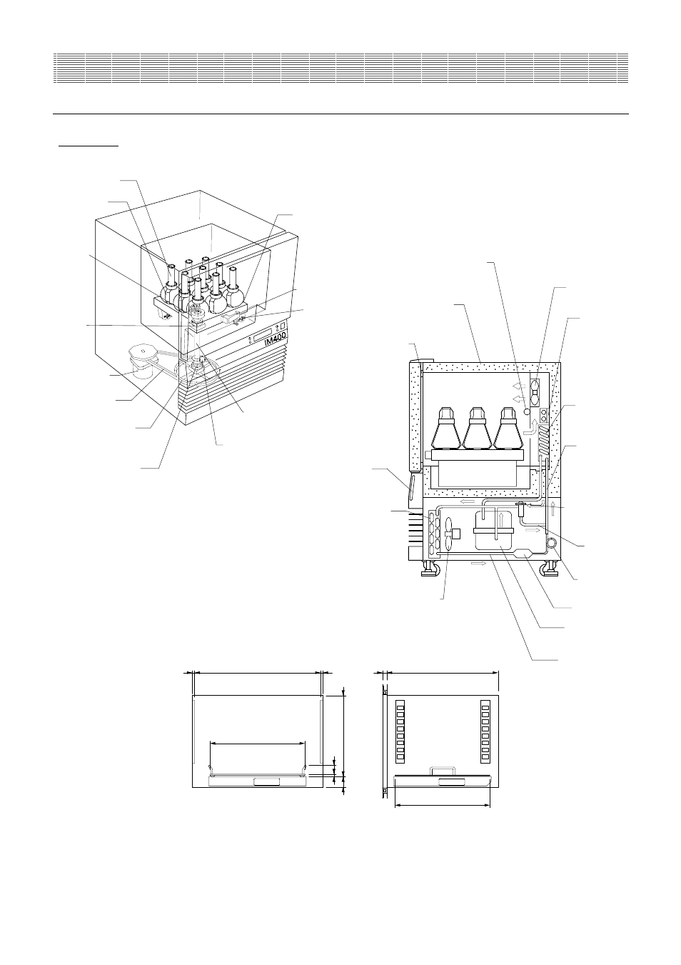 Before use, Parts and their functions: structural drawings, Im series | Yamato Scientific IM400W Shaking incubator User Manual | Page 7 / 36